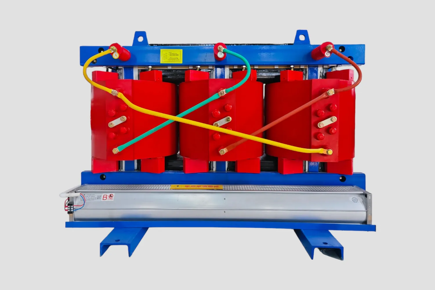 red color 3 phase dry type power transformer